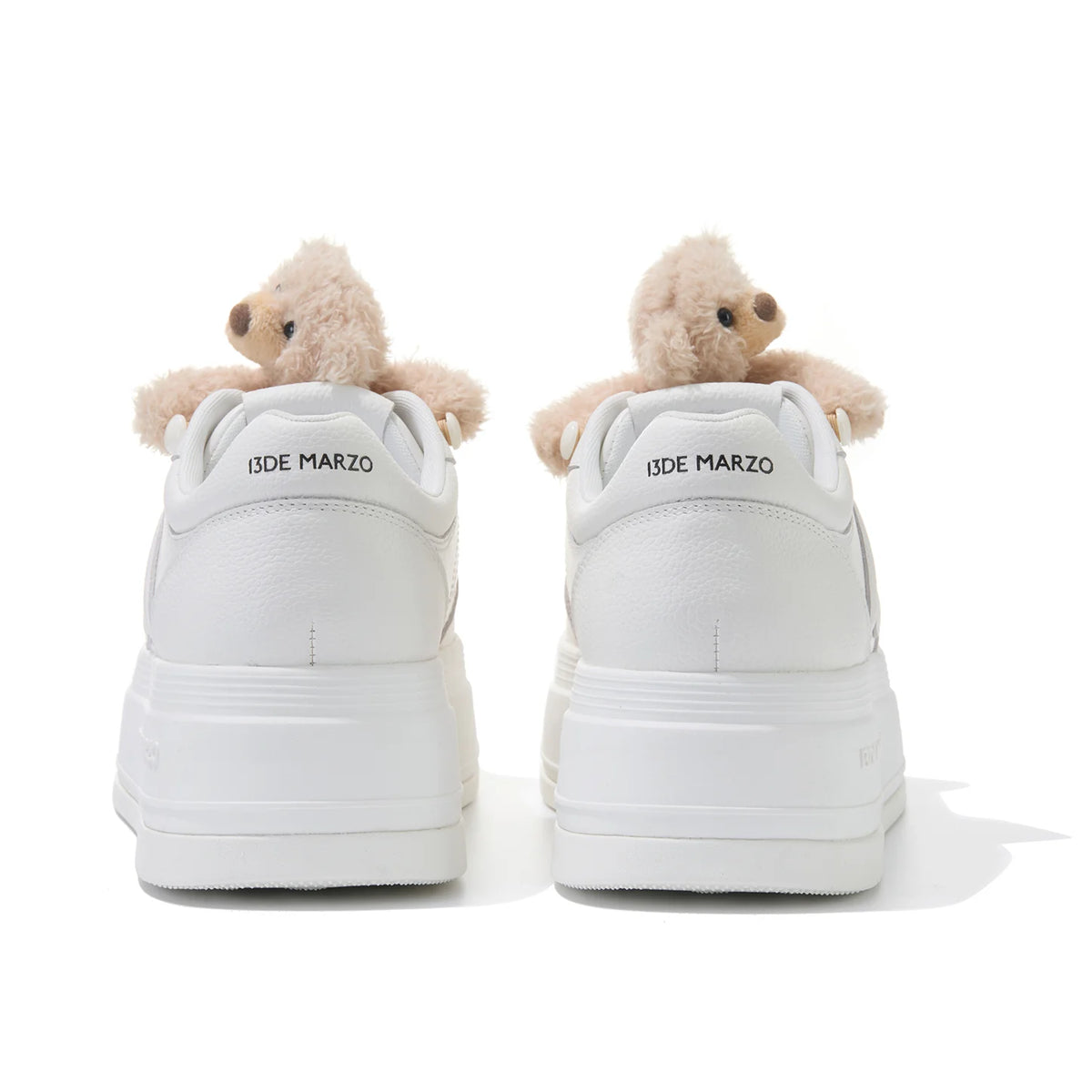 13DE MARZO Casual Platform Sneakers White