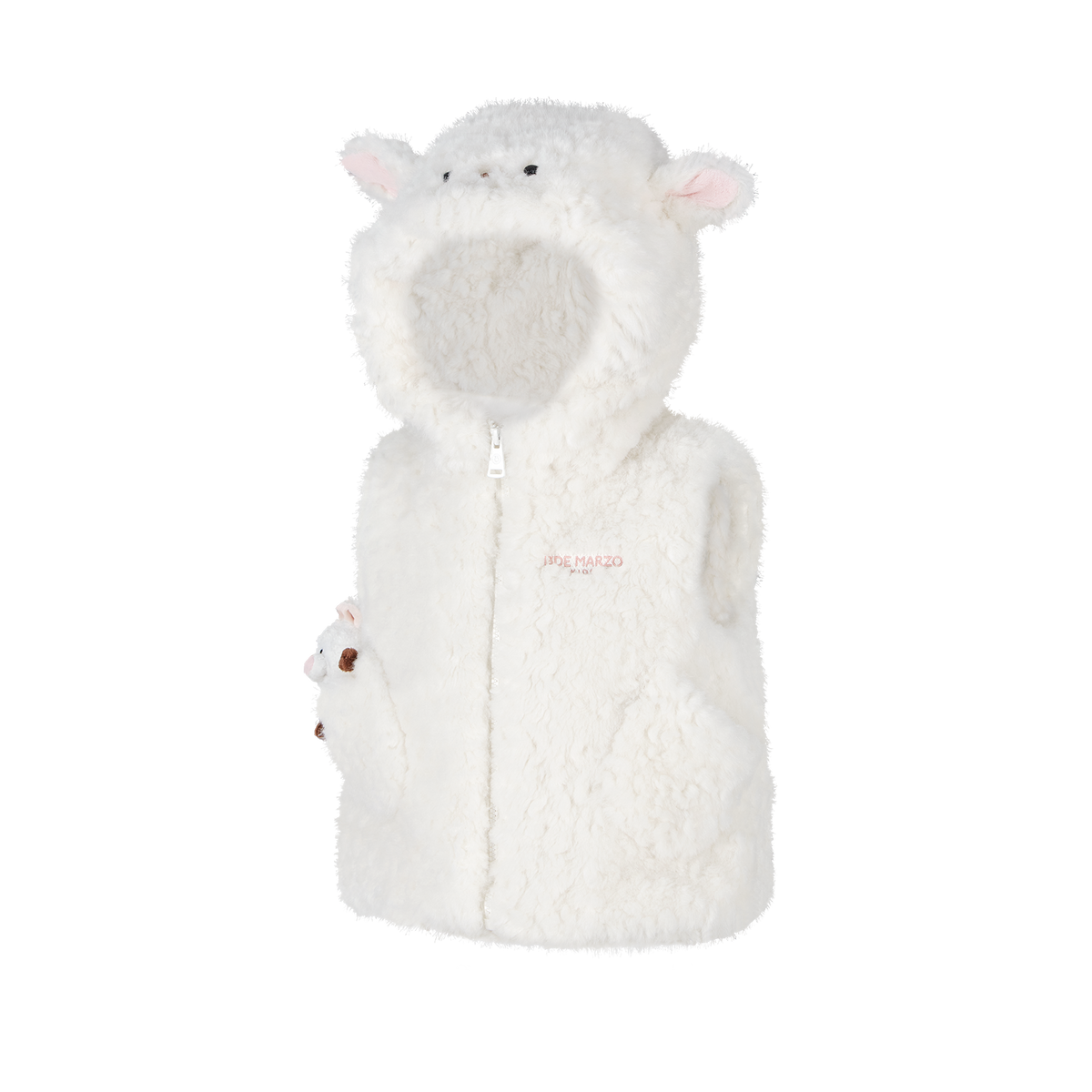 13DE MARZO BabyBear Shearling Plush Vest