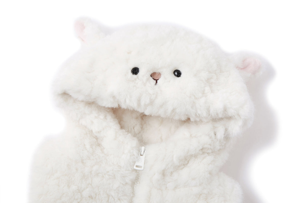 13DE MARZO BabyBear Shearling Plush Vest