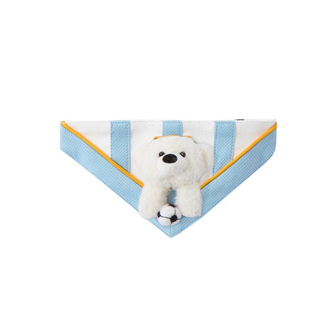13DE MARZO Soccer Bear Pet Bib Blue