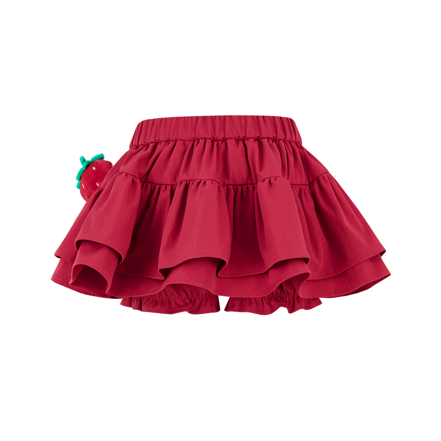 13DE MARZO BabyBear Lace Peplum Bloomer Shorts Red