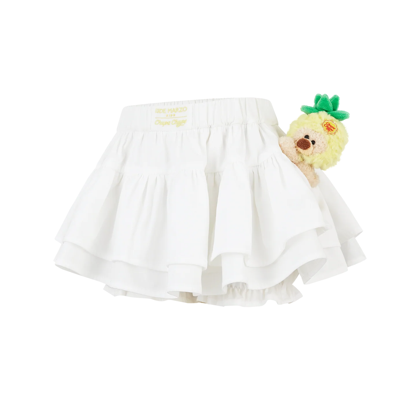 13DE MARZO BabyBear Lace Peplum Bloomer Shorts White