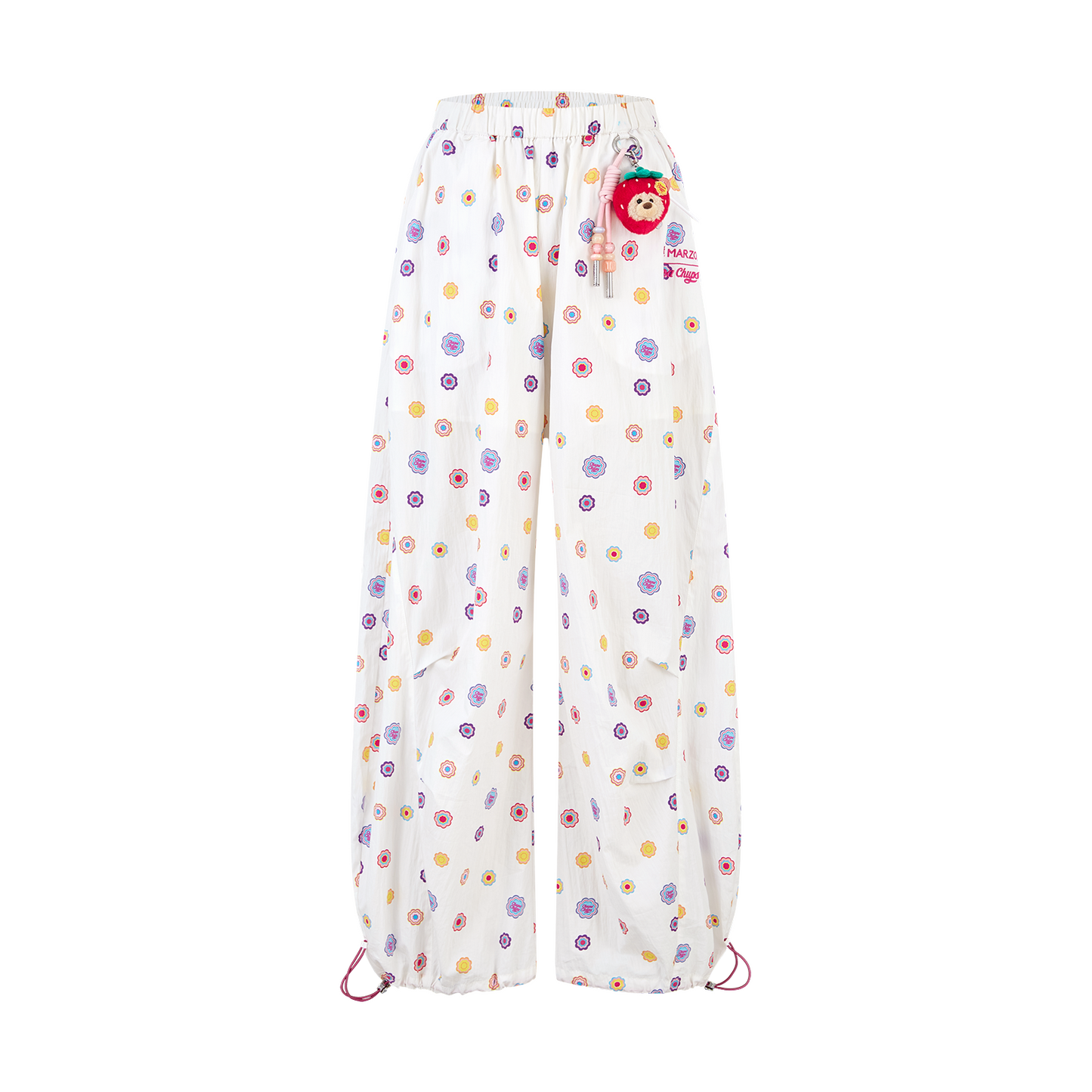 13DE MARZO All-Over Print Wide-Leg Pants