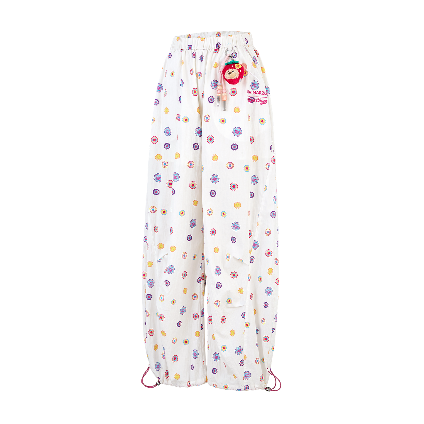 13DE MARZO All-Over Print Wide-Leg Pants