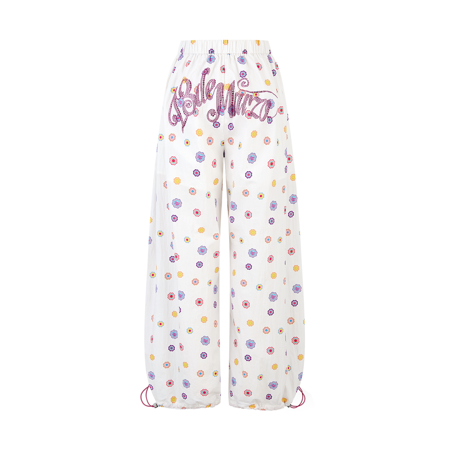 13DE MARZO All-Over Print Wide-Leg Pants