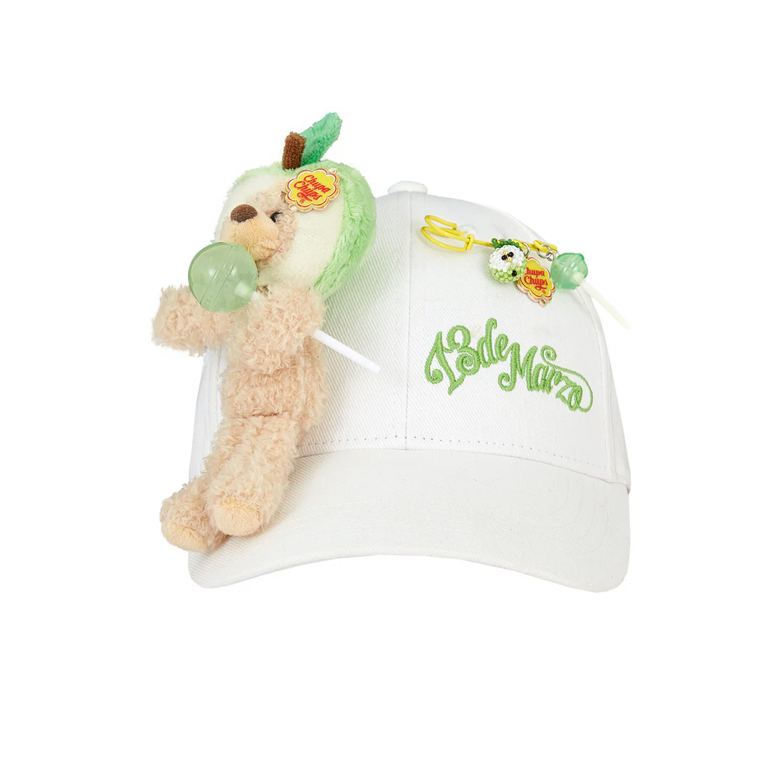 13DE MARZO Lollipop Bear Baseball Cap White