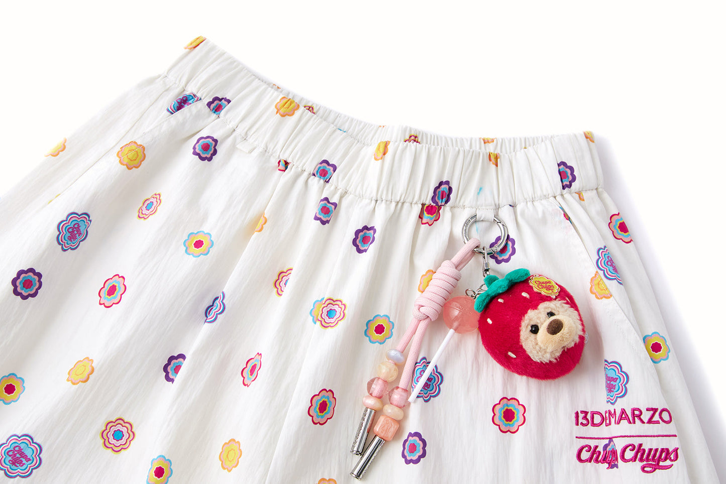 13DE MARZO All-Over Print Wide-Leg Pants