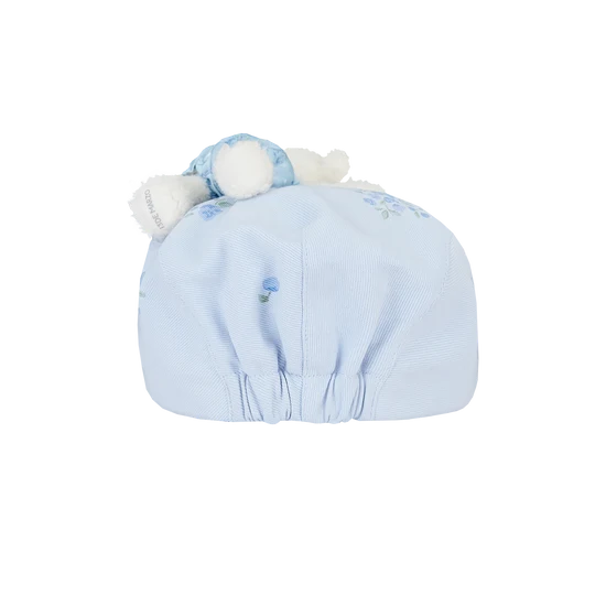 13DE MARZO Embroidered Ruffle Baseball Cap Blue