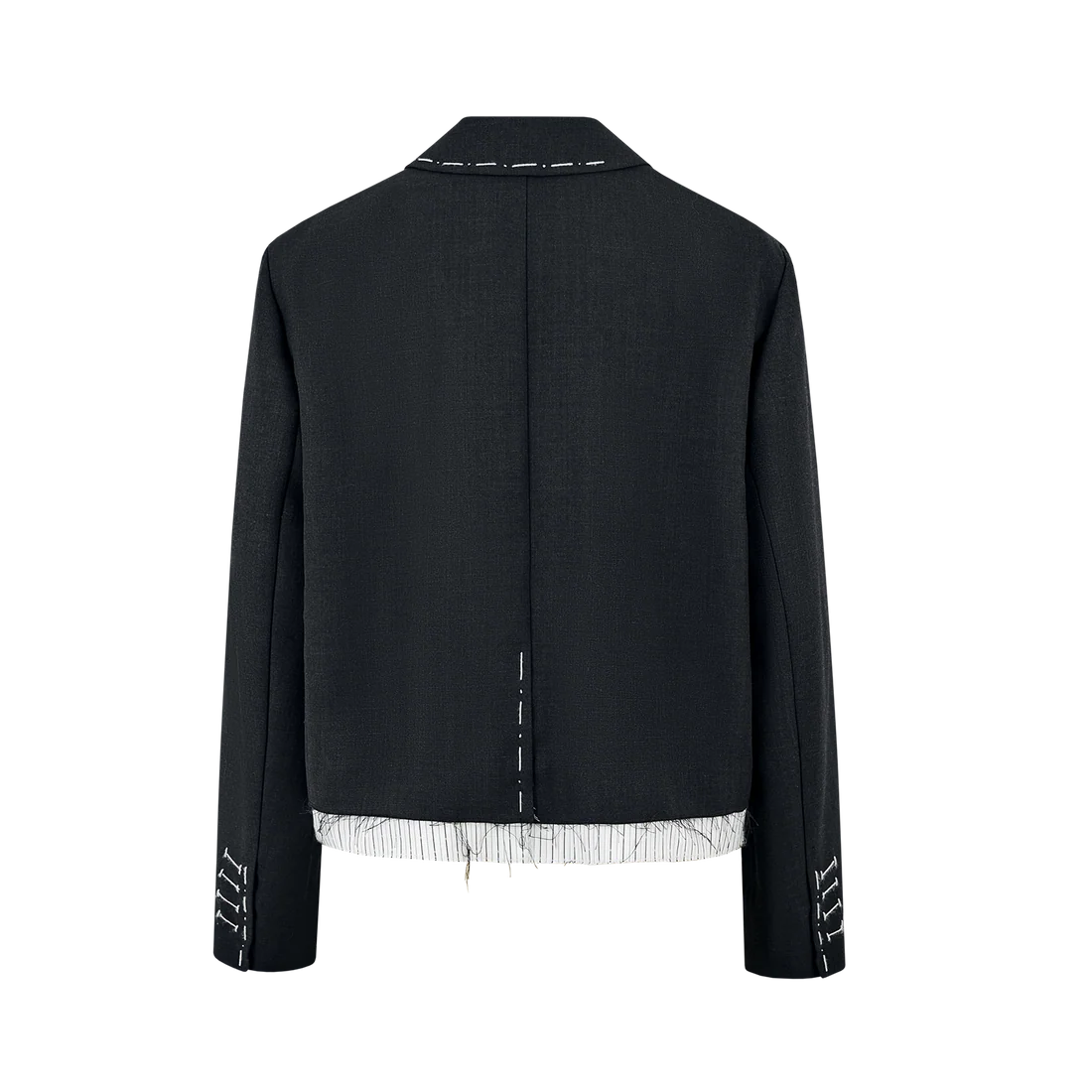 13DE MARZO Jump Wire & Badge Crop Blazer