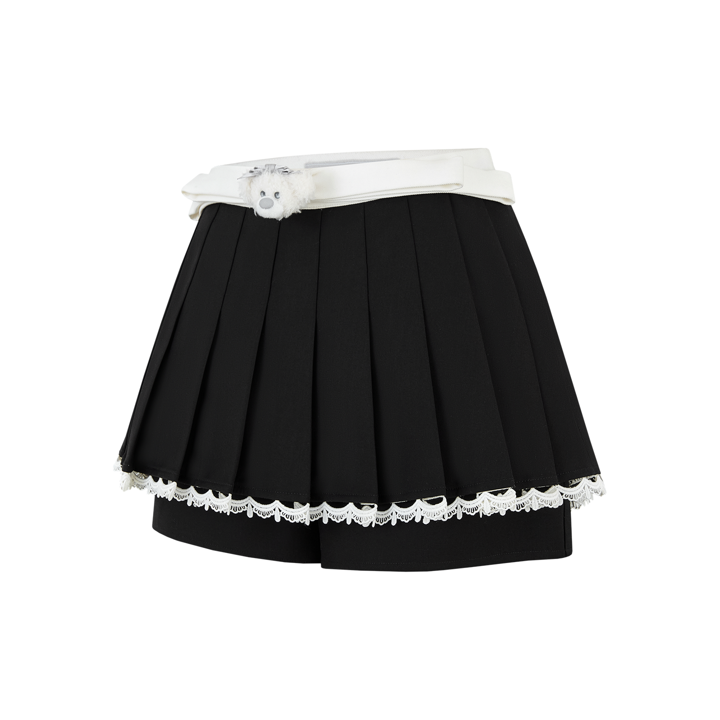 13DE MARZO Two-piece Style Pleated Skirt