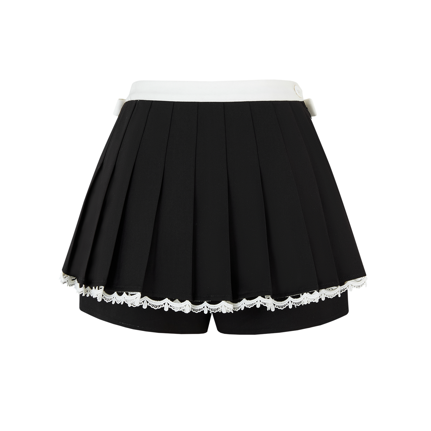 13DE MARZO Two-piece Style Pleated Skirt