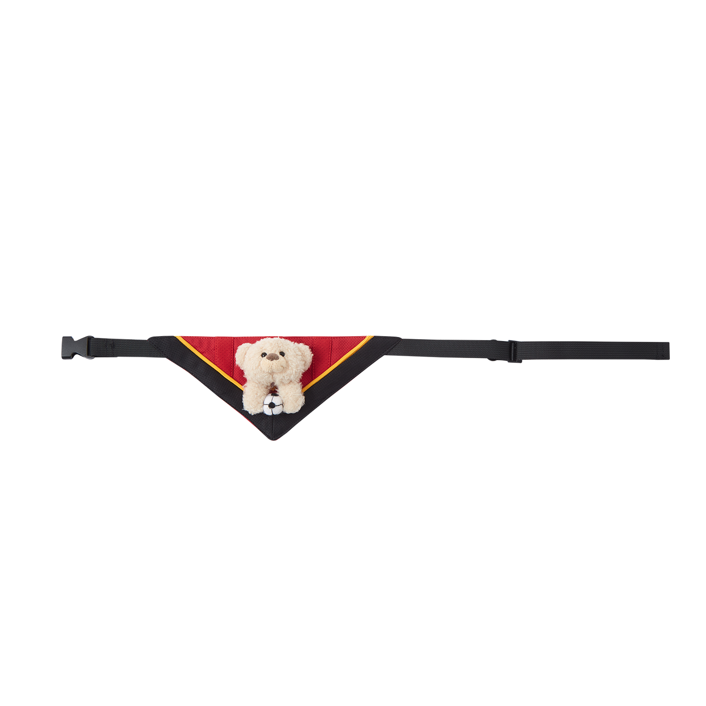 13DE MARZO Soccer Bear Pet Bib Red