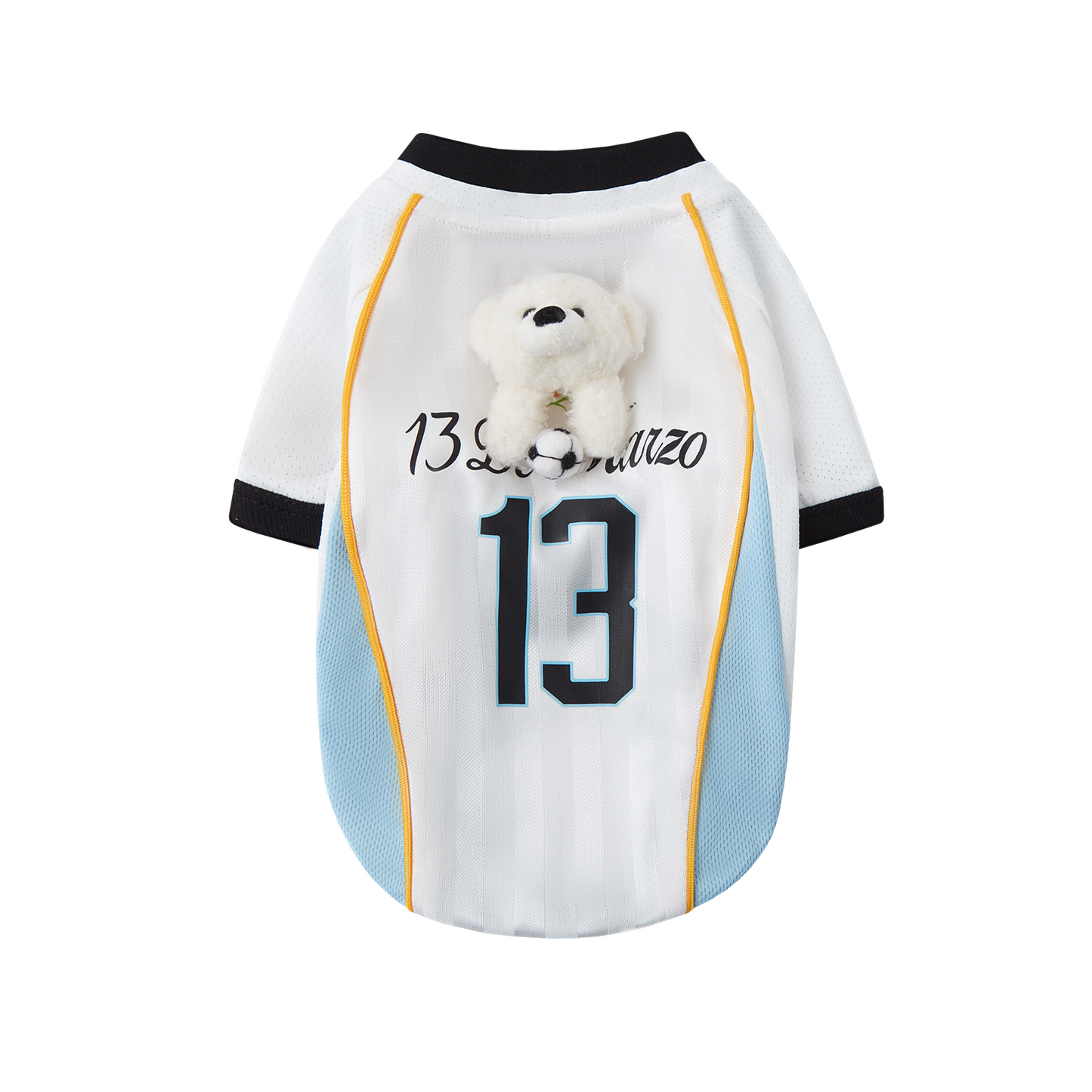 13DE MARZO Soccer Bear Pet Jersey Blue