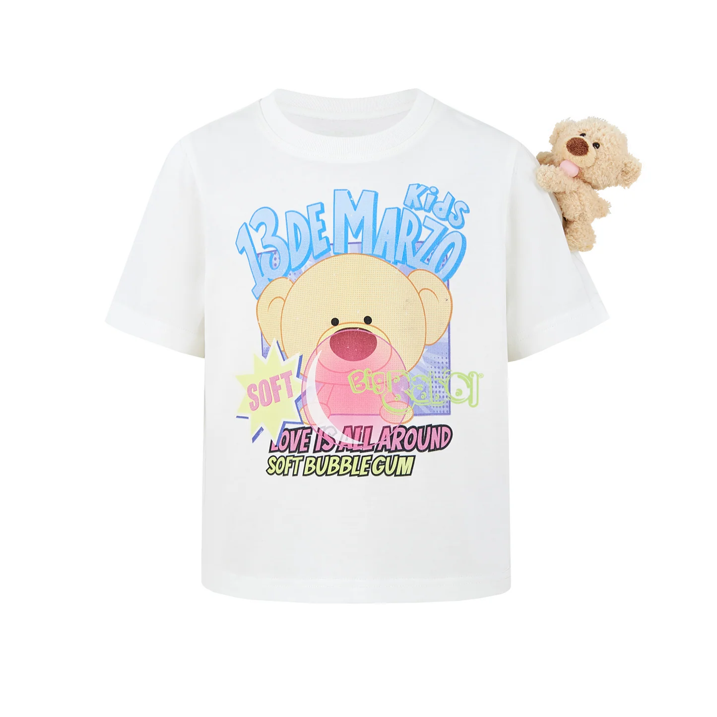 13DE MARZO BabyBear Bubblegum T-shirt Beige