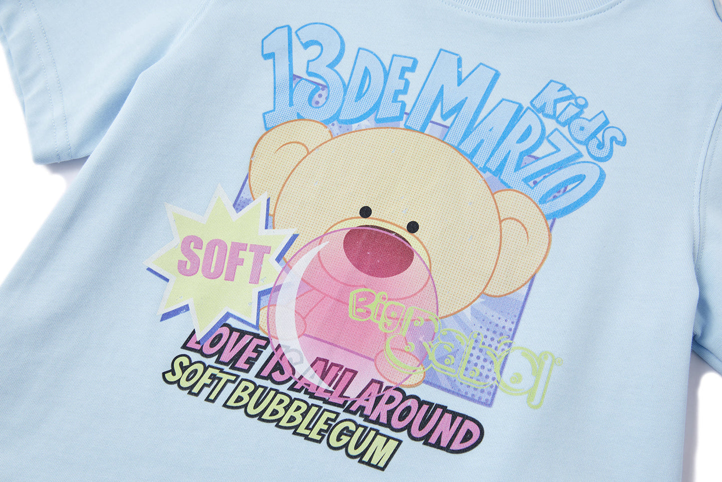 13DE MARZO BabyBear Bubblegum T-shirt Blue