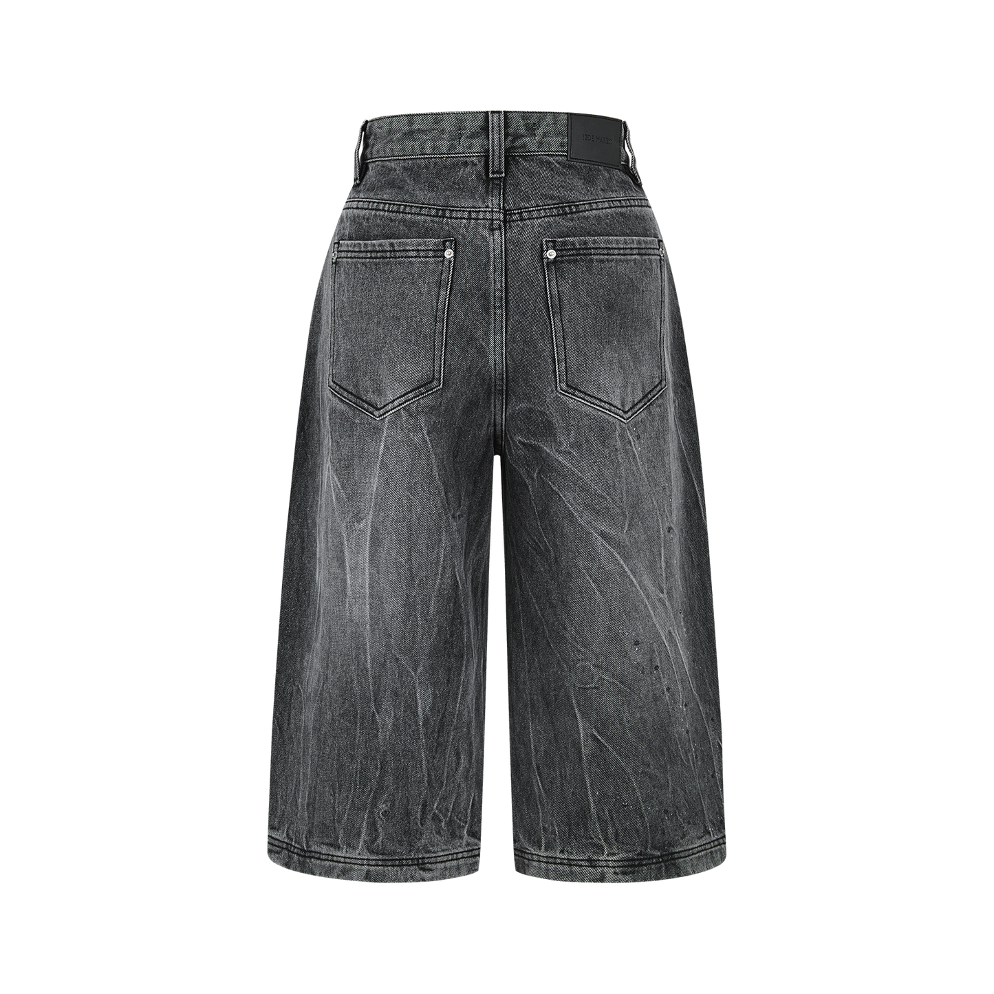 13DE MARZO Rainy Day Jorts Black
