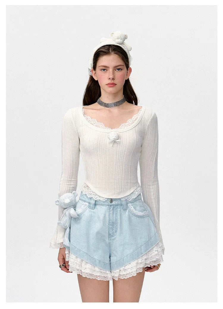 13DE MARZO Bear Lacy Undertee