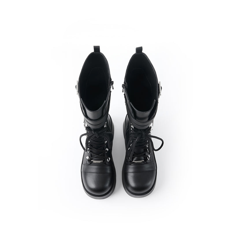 13DE MARZO Bear Lock Chain Boots