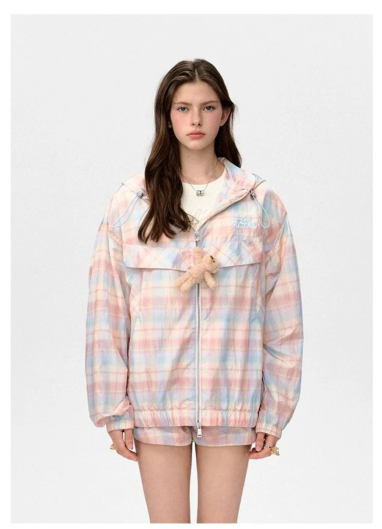 13DE MARZO Bear Thin Trainer Coat Pink