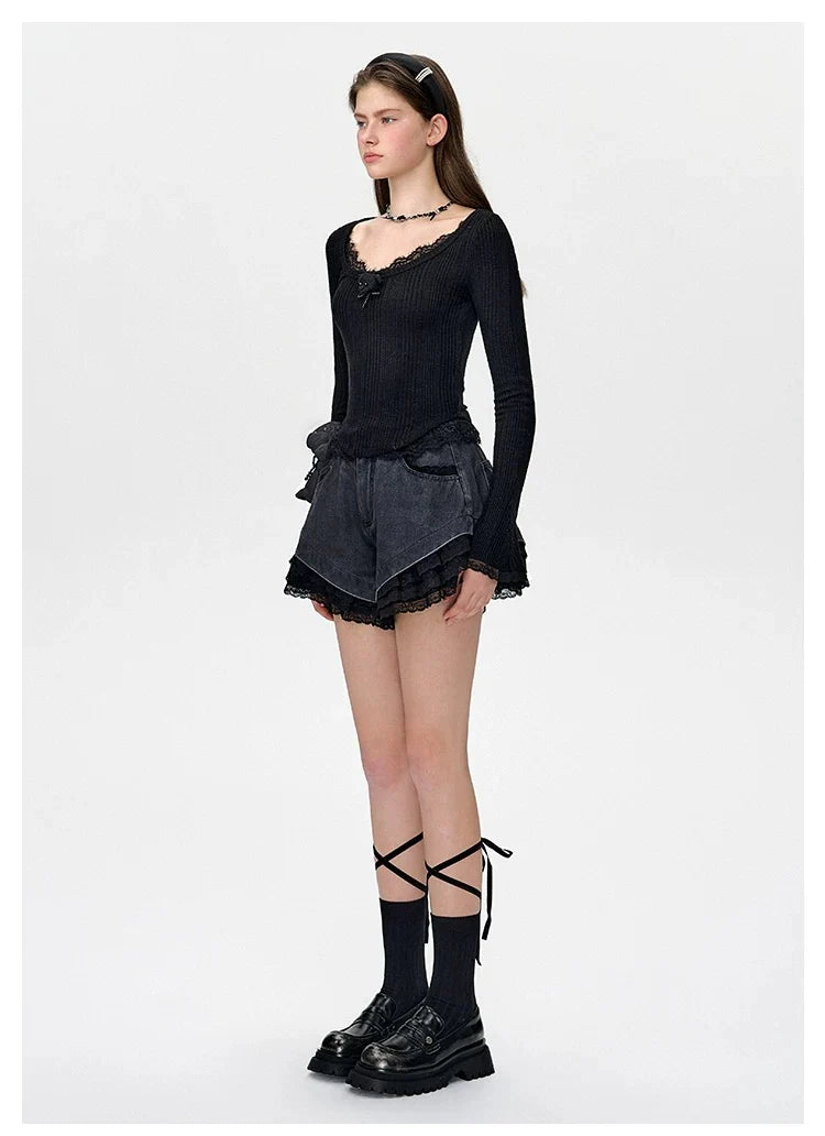 13DE MARZO Bear Lacy Hot Shorts