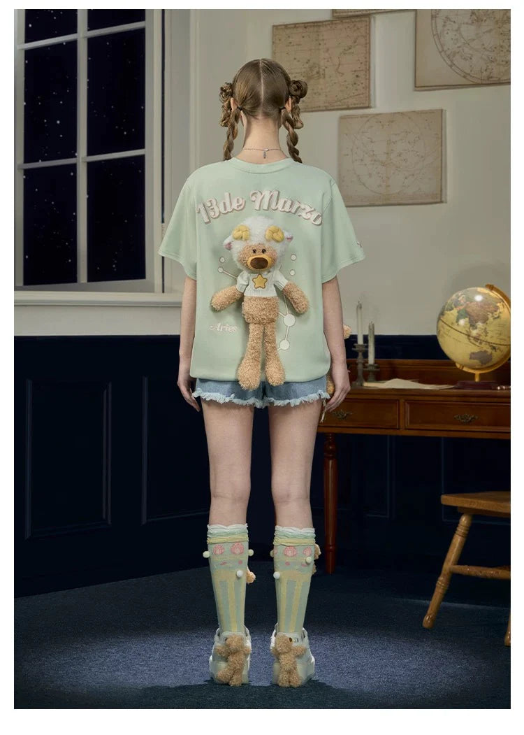 13DE MARZO Constellation Series T-shirt Aries