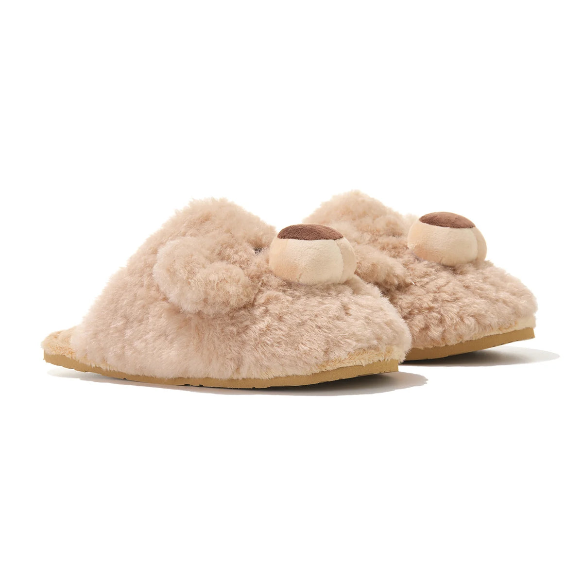 13DE MARZO Indoor Plush Slippers Khaki