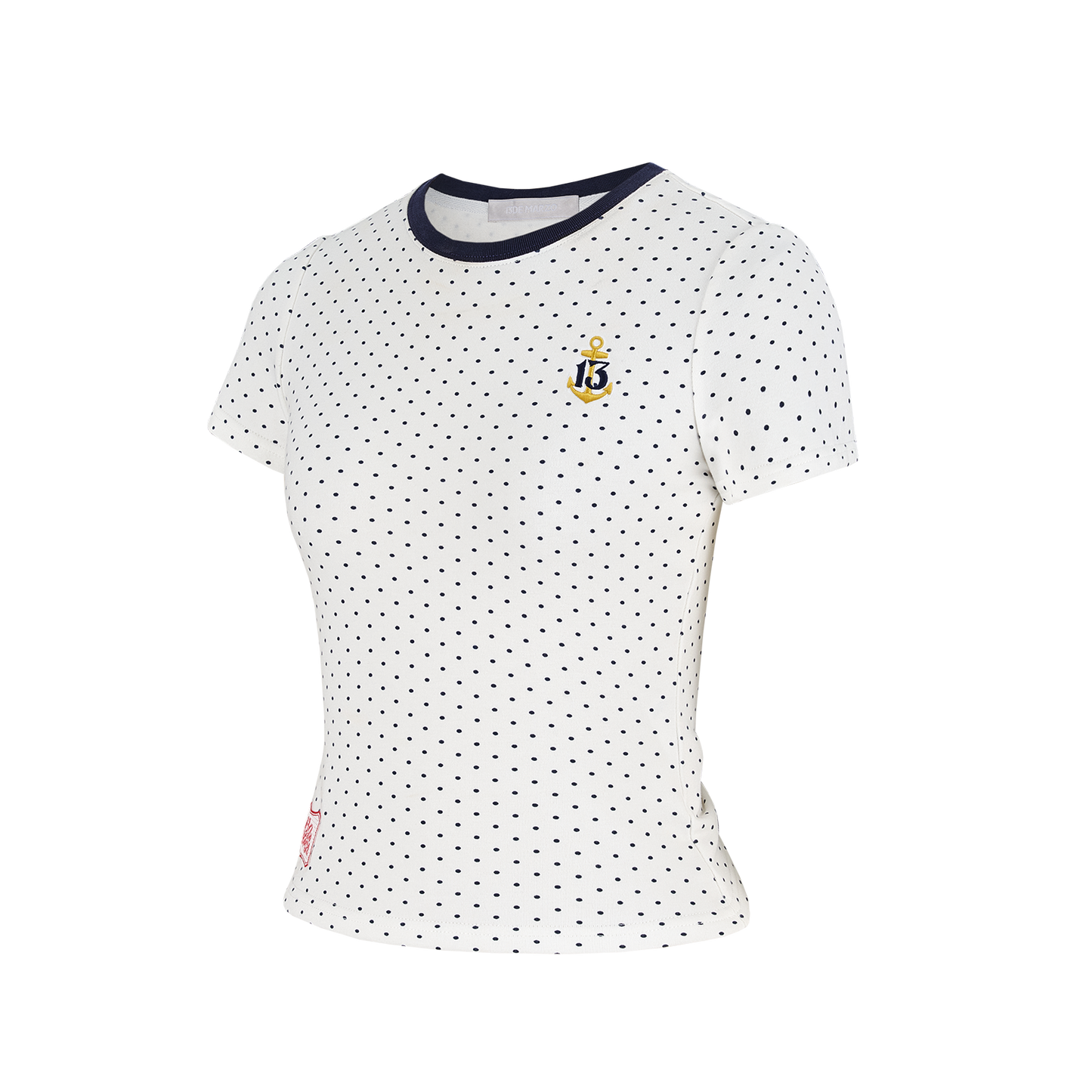 13DE MARZO Sailor Bear Polka Dot  T-Shirt
