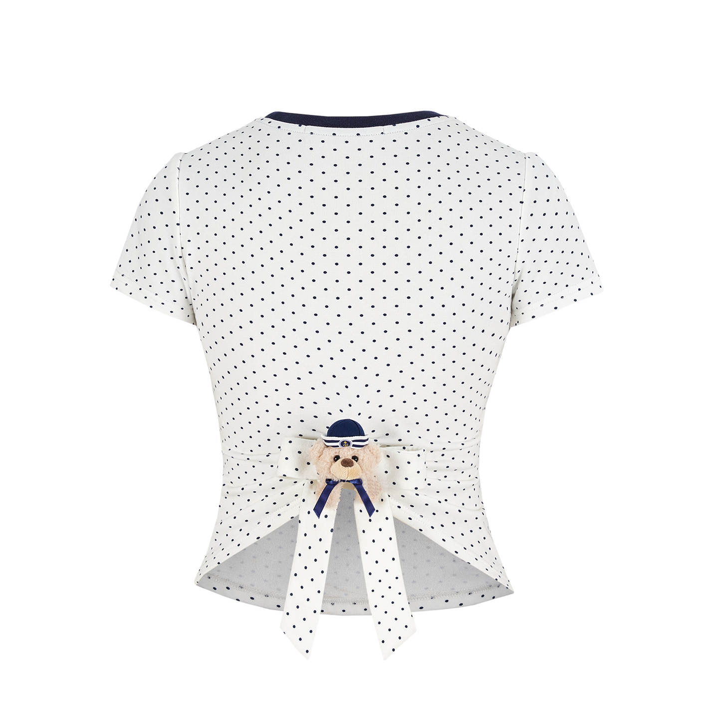13DE MARZO Sailor Bear Polka Dot  T-Shirt