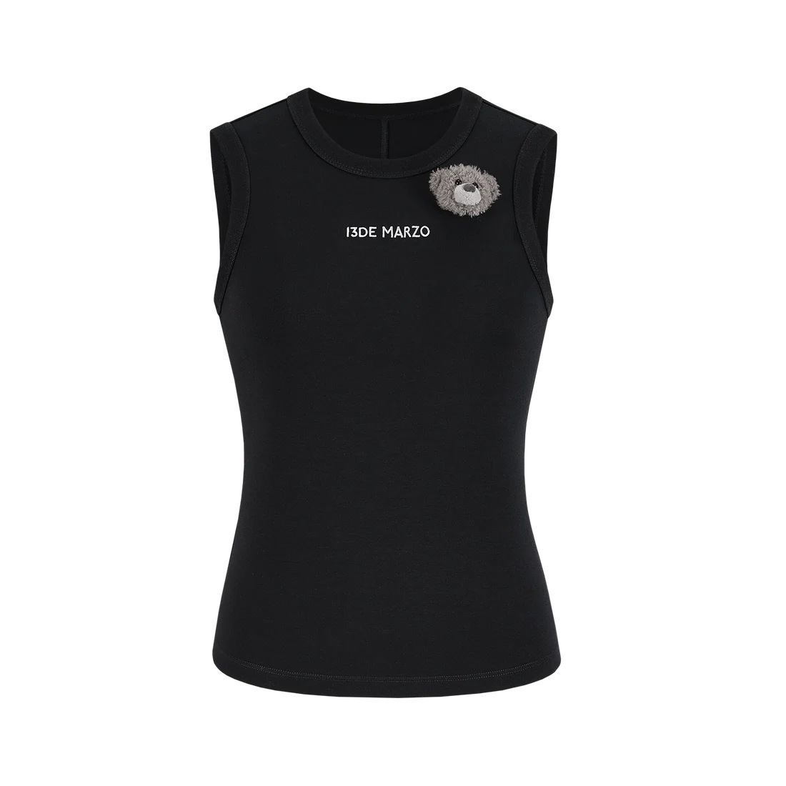 13DE MARZO Bear Base Vest Black