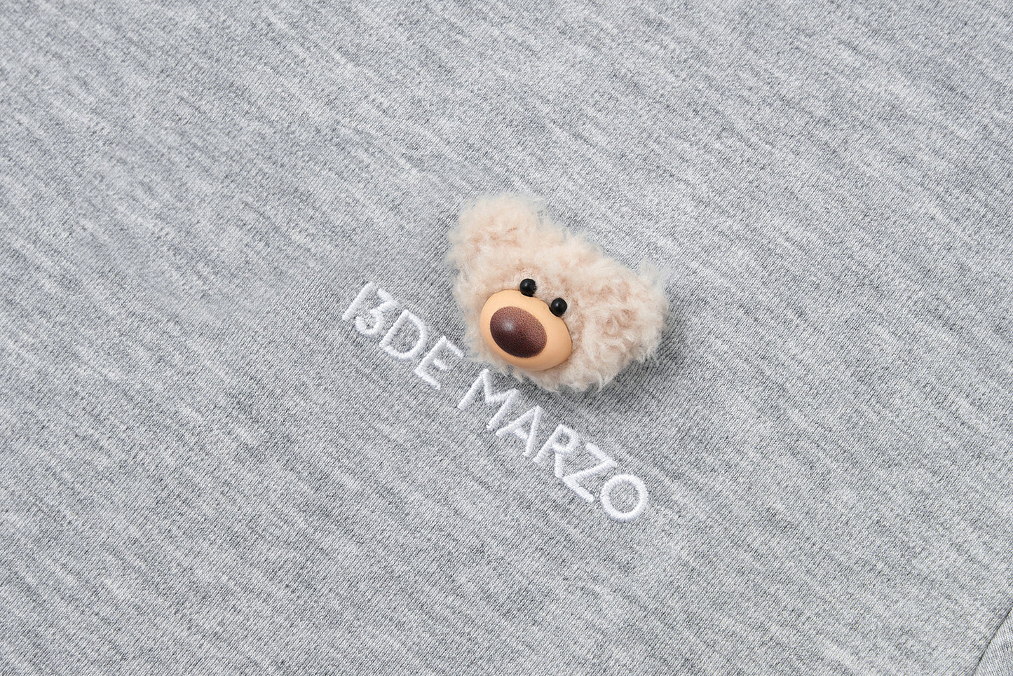 13DE MARZO Mini Logo Tight Tee Grey