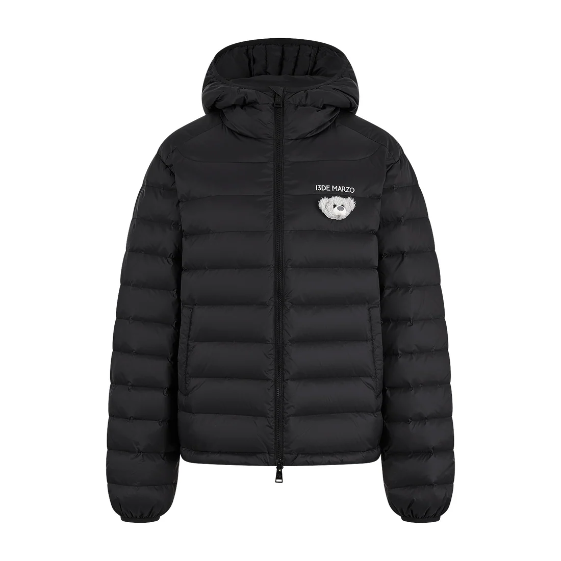 13DE MARZO Doozoo Quilted Down Jacket Black