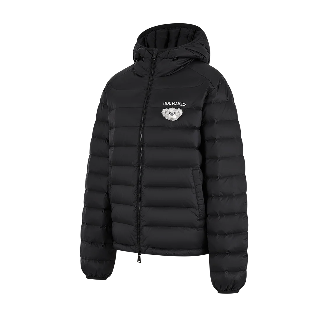 13DE MARZO Doozoo Quilted Down Jacket Black