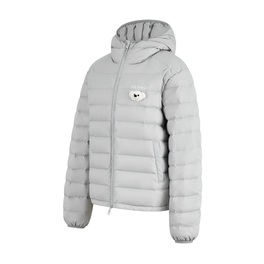13DE MARZO Doozoo Quilted Down Jacket Grey
