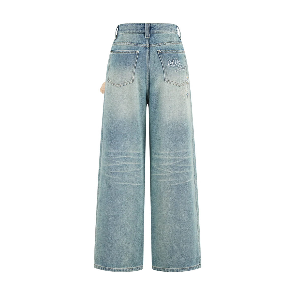 13DE MARZO Luminous Bear Star Jeans Blue