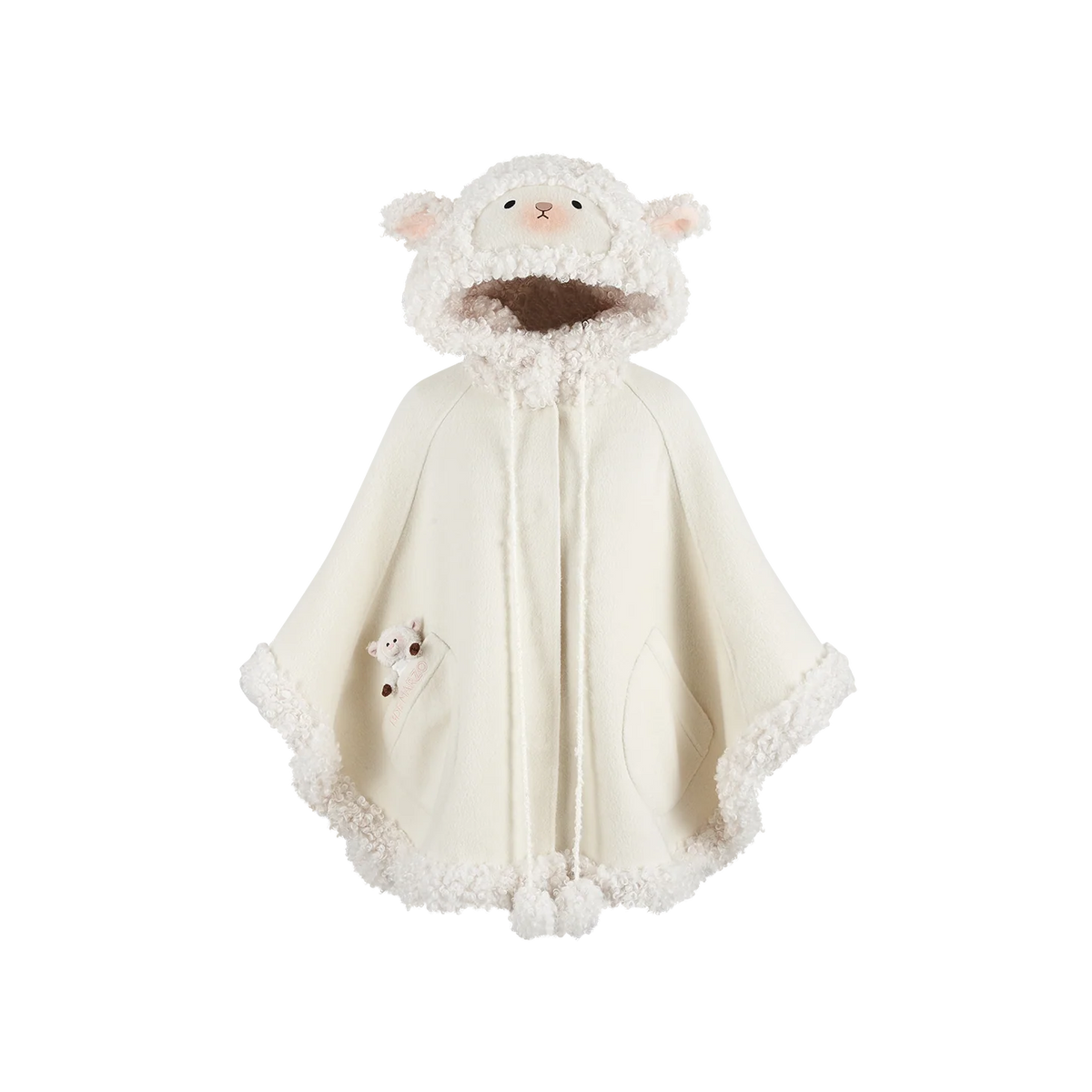 13DE MARZO Marzo Valley Cape Wool Coat