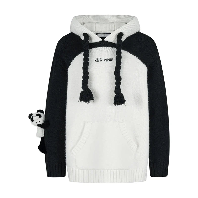 13DE MARZO Panda Bear Hoodie