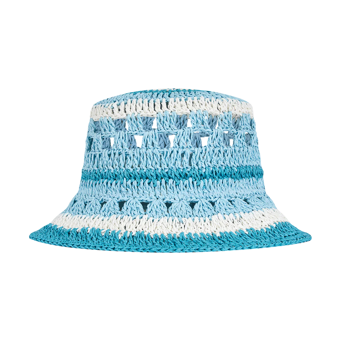 13DE MARZO Crochet Bucket Hat Blue