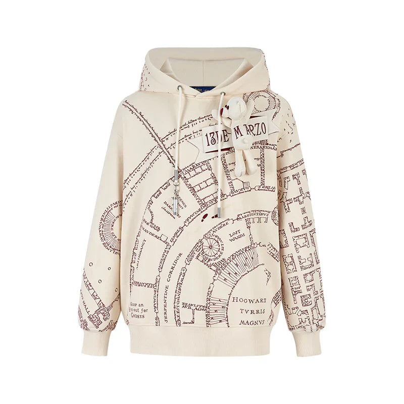 Harry Potter × 13DE MARZO The Marauder's Map Hoodie