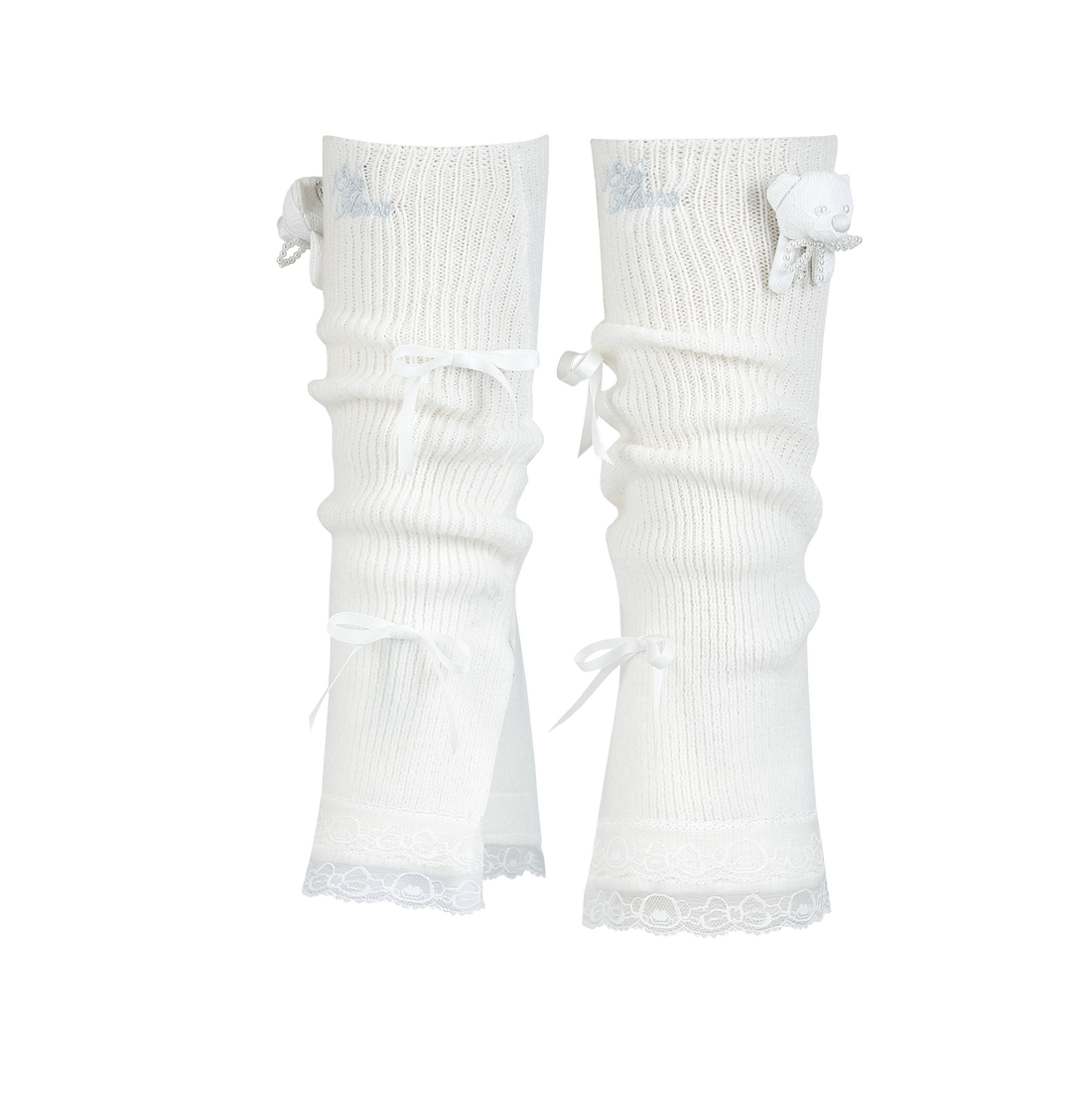 13DE MARZO Bear Lacy Leg Warmer