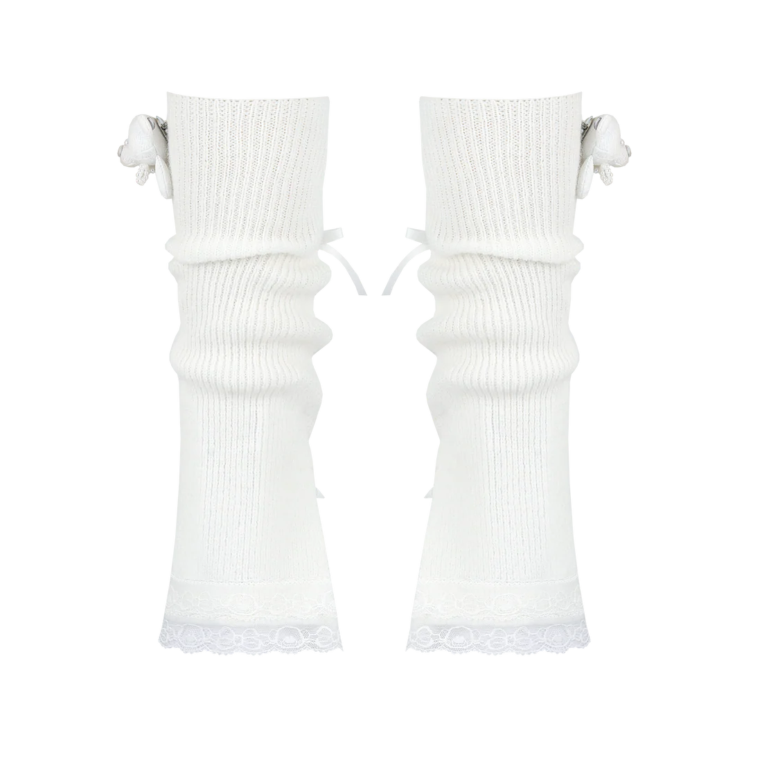 13DE MARZO Bear Lacy Leg Warmer