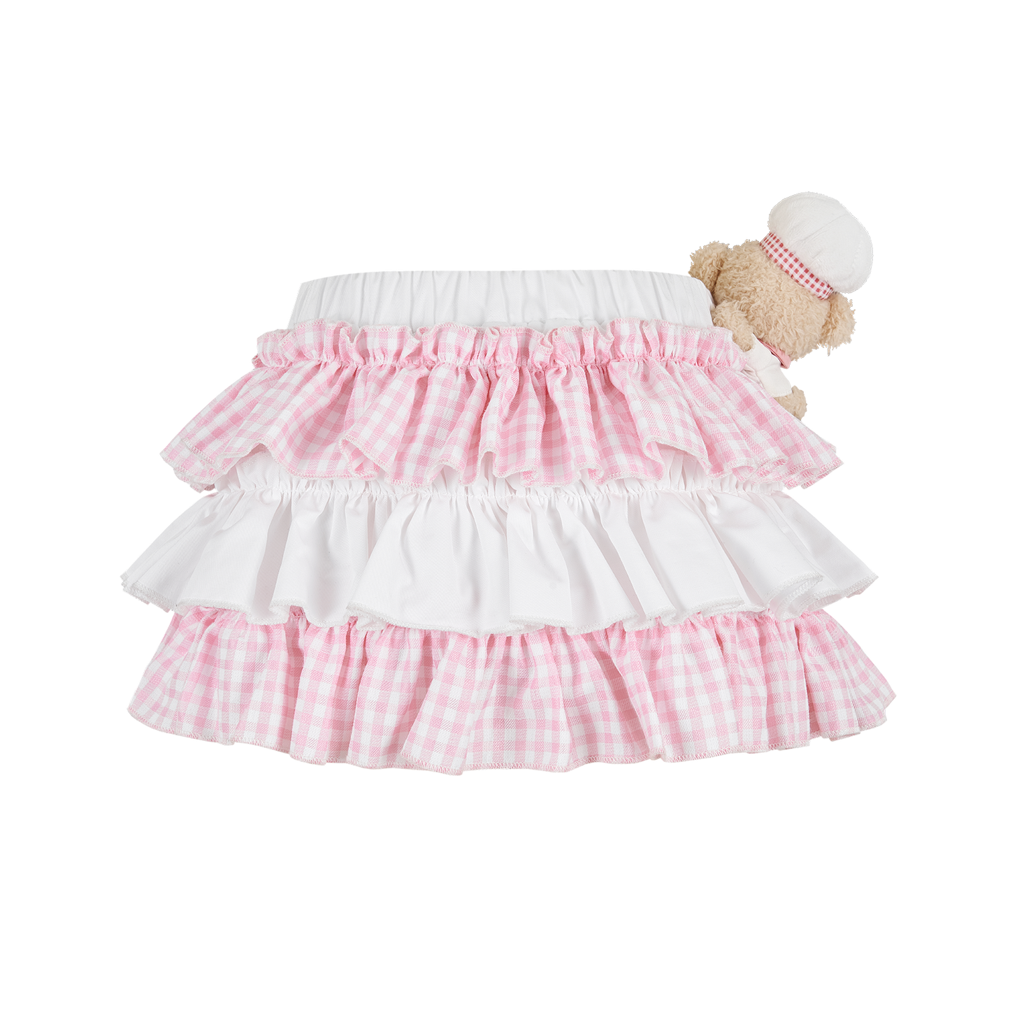 13DE MARZO BabyBear Strawberry Cake Layered Skirt