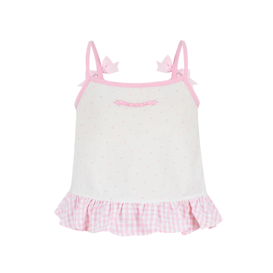 13DE MARZO BabyBear Strawberry Polka Camisole