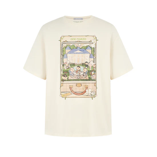 13DE MARZO Manor Party Illustration T-shirt