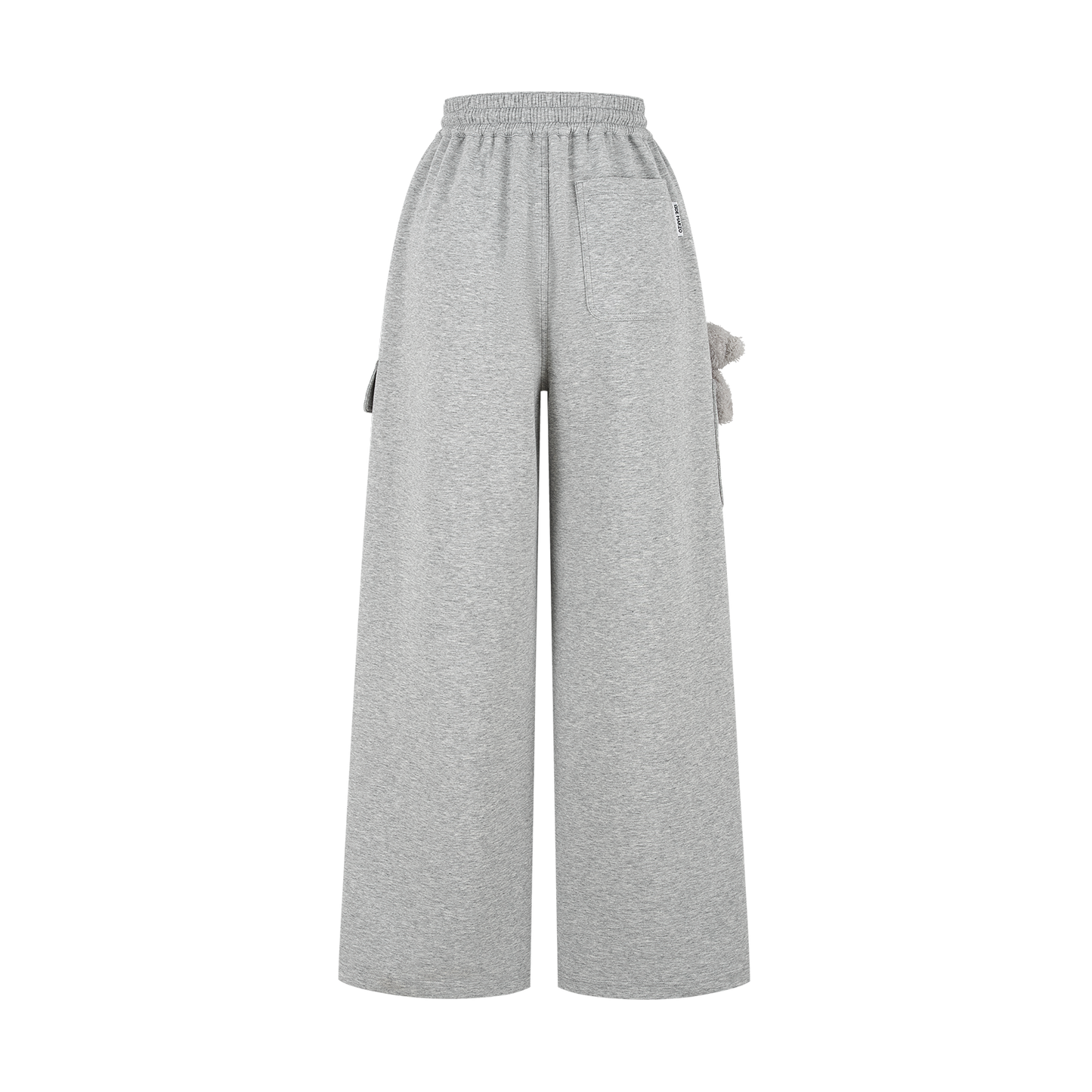 13DE MARZO Pocket Bear Wide-leg Sweatpants Grey