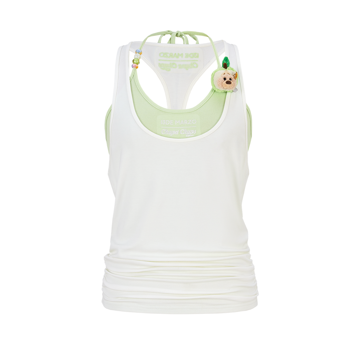 13DE MARZO Lollipop Cami Top Set White