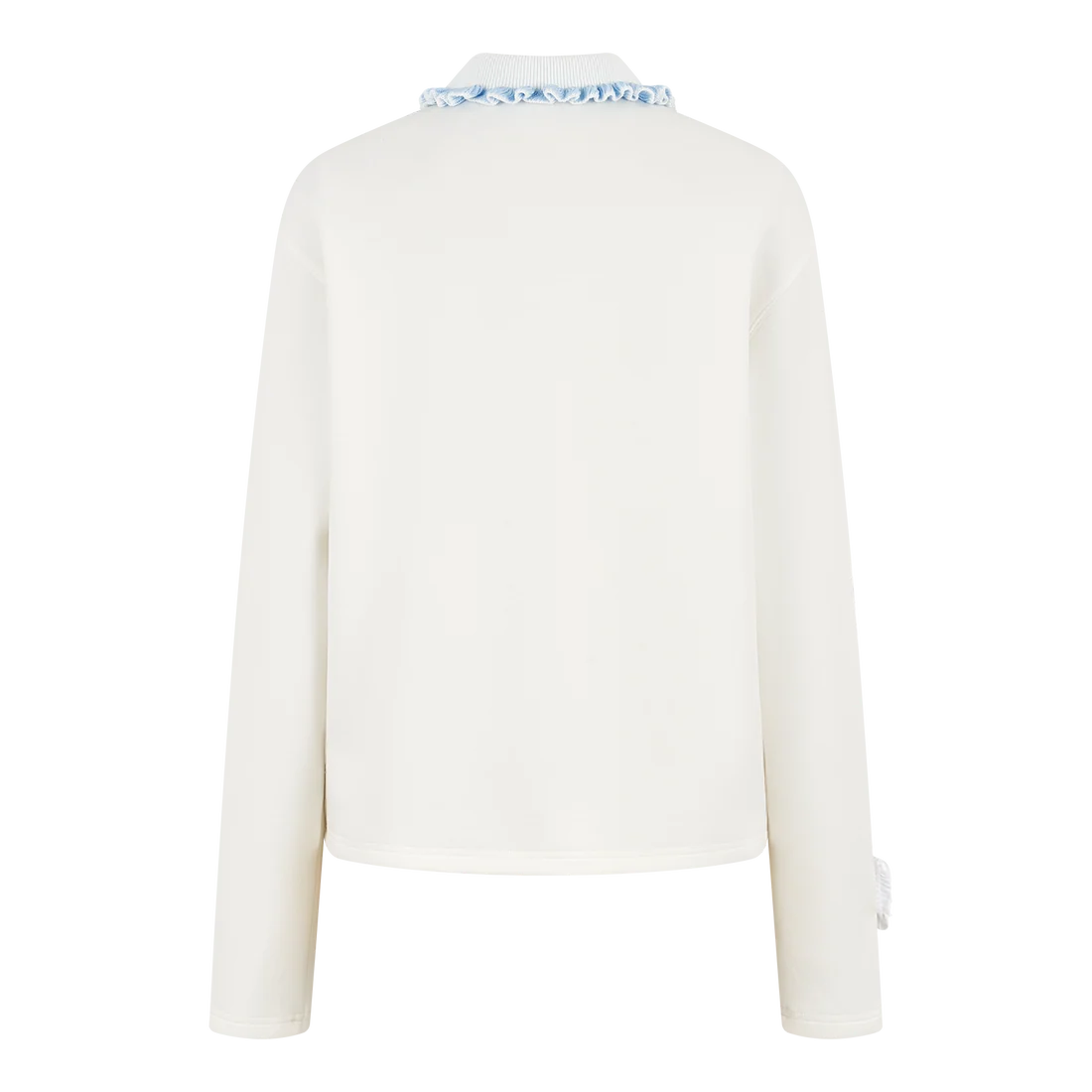 13DE MARZO Nighty Night Bear Long-Sleeve Polo White