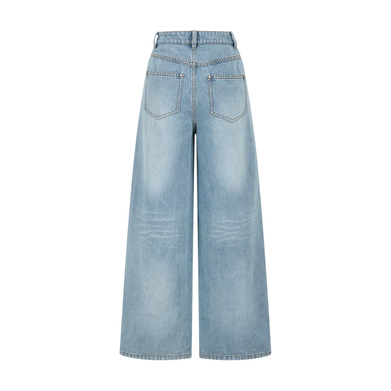 13DE MARZO Bear Base Jeans Blue