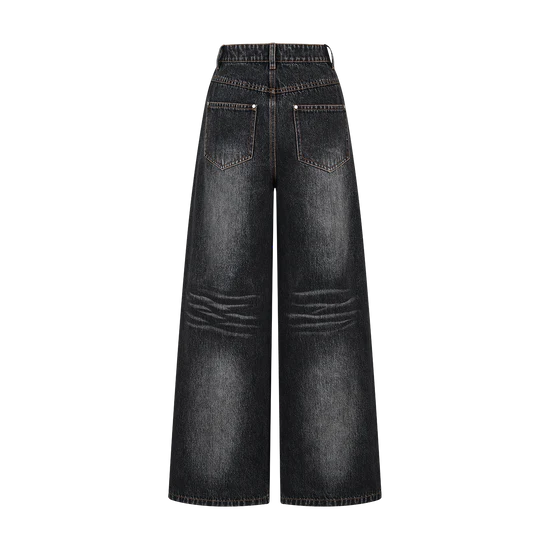 13DE MARZO Bear Base Jeans Black