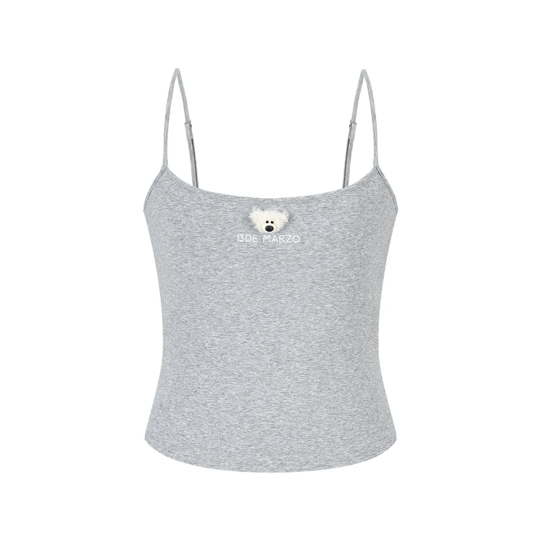 13DE MARZO Mini Bear Print Vest Grey