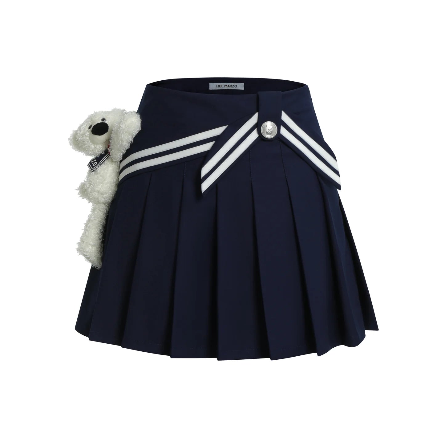 13DE MARZO Bear Sailor Dress Navy